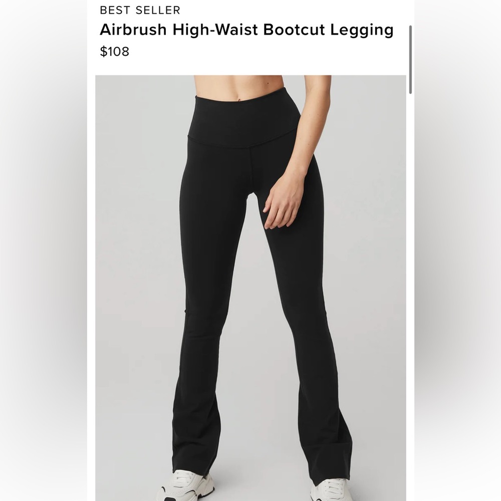 Alo airbrush high waisted bootcut leggings